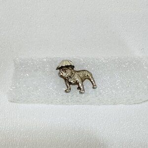Mack Truck Bulldog Gold Tone Lapel Pin Vintage Collectible Missing Clip 1" X 1"